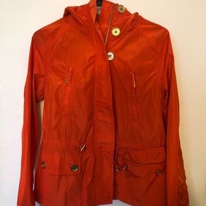 Orange Michael Kors Rain Coat
